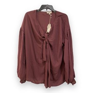 NWT Entro Boutique Women’s Flowy Chiffon Blouse
